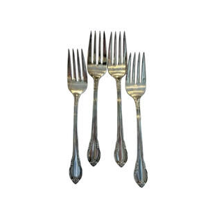 1847 Rogers Bros IS Silver Plate Remembrance Dinner Fork 4 Pcs 2376